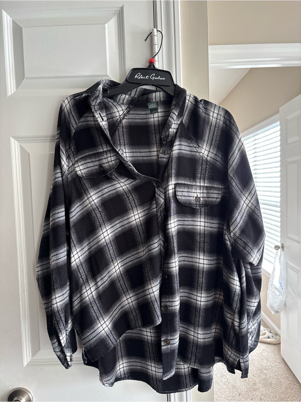 wild fable Black and White Plaid Shirt